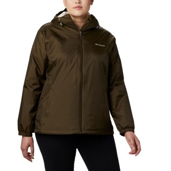 Columbia Ženske Jakne - Switchback Sherpa Lined Plus Size Maslinasto Zelene | RMBV-25304